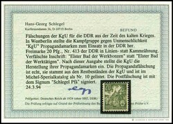 20 pfennigs five year plan Elster Bad the bonzen, mint never hinged, ...