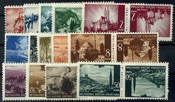 1941 / 1942, 0, 25 Kuna to 50 Kuna landscapes, all FOURTEEN known ...