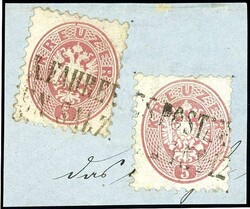 K. K. driving post office / Vienna SALZBURG No. 12" ; " two-line ...