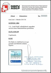 2004, 100 C. Designklassiker der Schweiz "Stuhl", ungezähnt, ...