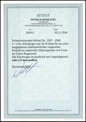 1989, 3 Kronen + 4 Kronen "Seeschifffahrt", für ein nicht ...