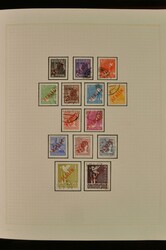 1948-1990. Gestempelte Sammlung im selbst gestalteten Album. In den ...