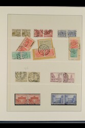 1949-1990, gestempelte Sammlung Dauerserien in waagerechten bzw. ...