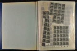 sheets album with Control Council issues numerals / worker and ...