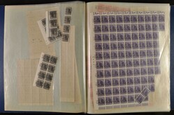 sheets album with Control Council issues numerals / worker and ...