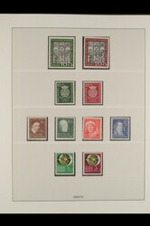 1949-1965, postfrische in den Hauptnummern komplette Sammlung im ...