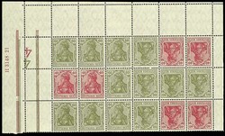 1100100: Imperio alemán, 1918/23 Inflación - Se-tenant prints