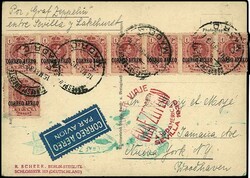 Südamerikafahrt 1930, spanische Post, Etappe Sevilla - Lakehurst, ...