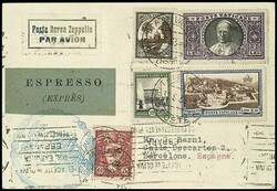 Italienfahrt 1933 Rückfahrt und 2. Südamerikafahrt, Abwurf ...