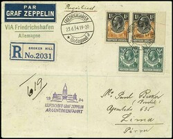 Argentina trip 1934, stage to Recife, registered letter from sword ...