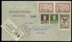 Argentina trip 1934, Argentinian post, registered letter from Buenos ...