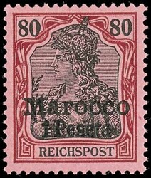 3 pfennigs to 80 pfennigs Germania, not issued values with so-called ...