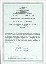 3 pfennigs to 80 pfennigs Germania, not issued values with so-called ...