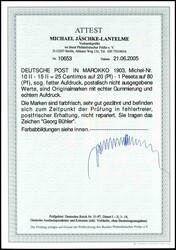 postal not issued: 25 Centimos on 20 pfennigs Germania to 1 peseta on ...