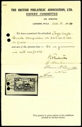 2 Mark imperial yacht with three line overprint "TOGO / Anglo - ...