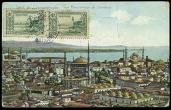 IRRLÄUFER, 1914, Bildkarte aus der TÜRKEI mit bildseitig 2x 10 P ...