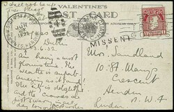 IRRLÄUFER 1932, Karte aus DUBLIN / Irland 23.6.32 mit 1 P nach ...