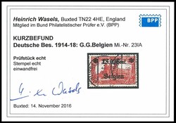 1 F. 25 Cent. auf 1 Mark Deutsches Reich, A-Zähnung, Type I, ...