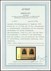 15 Bani on 15 pfennigs to 40 Bani on 30 pfennigs. set complete, ...