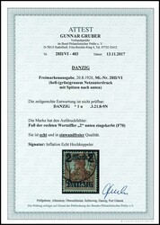 2 Mark on 35 pfennigs Germania, light green gray burelage with tips ...