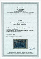 2 Mark "high values only for franking by the postal service", unused ...