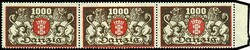 1000 Mark national coat of arms, variety "glued paper sheet", ...