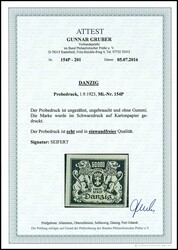 50000 Mark national coat of arms, imperforated proof print in the ...