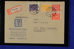 6 pfennigs, collection from corner margin blocks of four, rotary ...