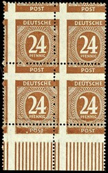 24 pfennigs totally with defective or badly placed perforation in the ...