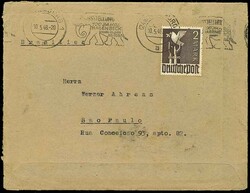 2 Mark Taube in portogerechter Einzelfrankatur auf schwerem ...