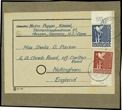 3 Mark dove with lower margin and 5 Mark dove with upper margin on ...