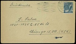 20 pfennigs net / worker on properly franked international printed ...