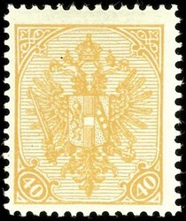 40 Heller double eagle orange yellow, fresh colours, unused, original ...