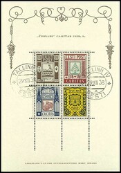 Blockausgabe Caritas 1938, zweimal sauber entwertet "TALLIN A EESTI ...