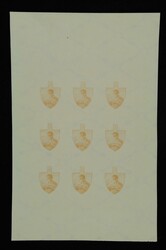 1943, 2 K. - 7 K. labour service, in the imperforated miniature ...