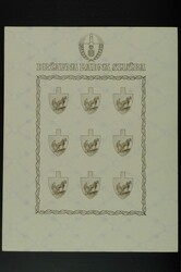 1943, K. - 7 K. labour service, in the imperforated miniature sheets ...