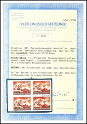 1943 / 1944, 12, 50 Kuna landscapes, proof print in brown-carmine red ...