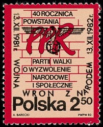 underground issue 1982, number 2792 with overprint of a black eagle ...