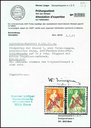 1920, 30 Rappen und 50 Rappen Flugpost, gestempelt, tadellose ...