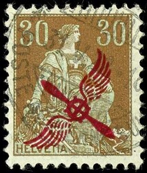 1920, 30 c. Propelleraufdruck, tadellos, signiert und Expertise Frey, ...