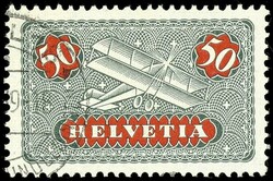 1923, Flugpost, Satz mit allen x- und z-Papiervarianten, gestempelt, ...