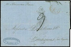 madras 12.11.64, complete folded letter with full content to France, ...