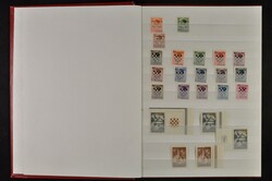 1941-1944, good mint never hinged collection with better values, as ...