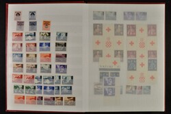 1941-1944, good mint never hinged collection with better values, as ...