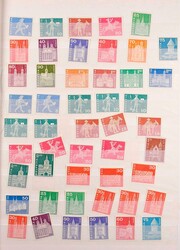 extensive mint never hinged inventory face value items with some 100 ...