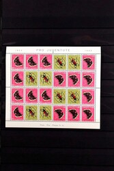 1953, Pro Juventute, the scarce stamp booklet sheet mint never hinged ...