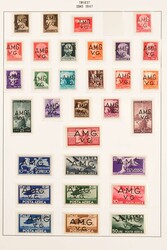 1947/1954, postfrische und ungebrauchte fast komplette Sammlung