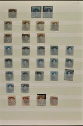 1849-1858, small accumulation the imperforated Leopold first issues ...