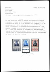 15 B. on 15 pfennigs - 40 B. on 30 pfennigs without overprint "M. V. ...