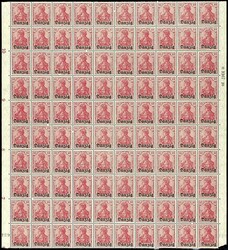 10 pfennigs Germania reddish carmine with overprint "Gdansk" ; coil ...